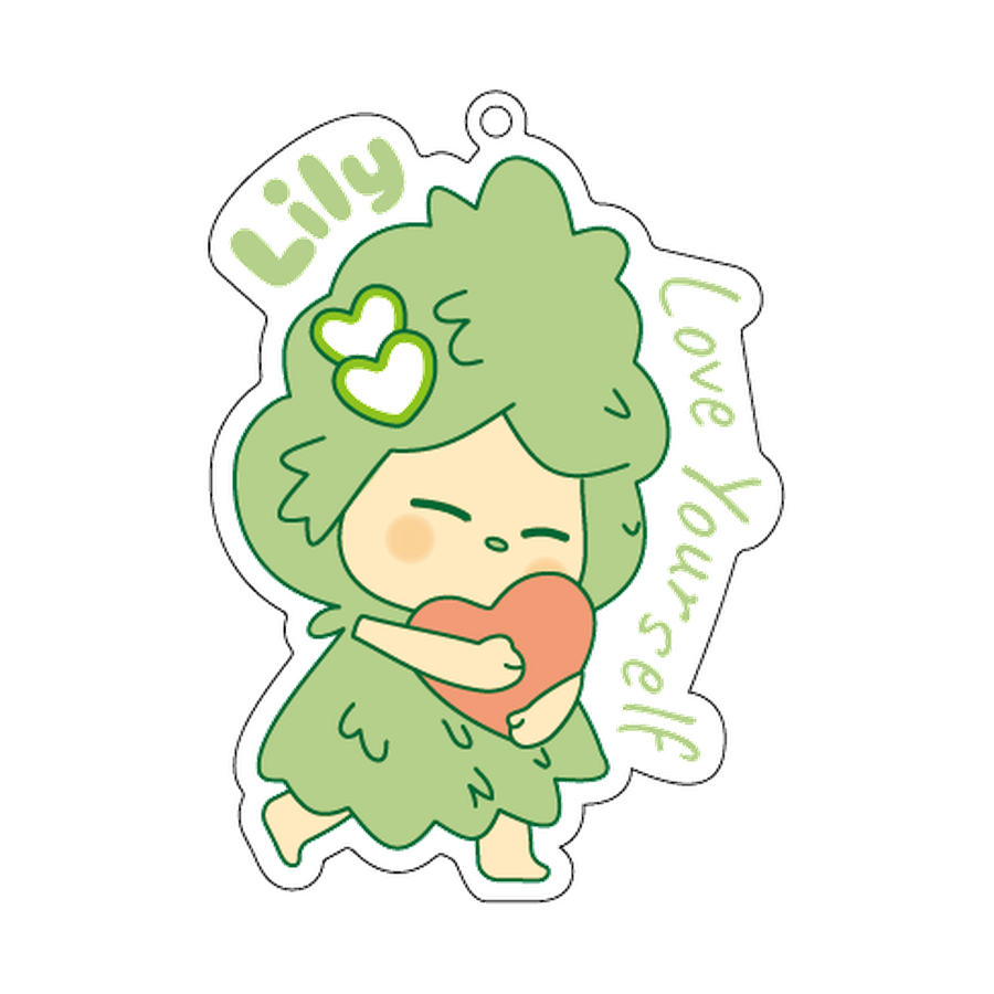 植愛你壓克力鑰匙圈 Love Acrylic Keyring